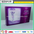 China factory OEM new fuchsia cosmetic beauty nutritious skin care sets plastic packaging boxes with blister tray for women
